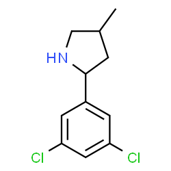 Pyrrolidine, 2-(3,5-dichlorophenyl)-4-methyl- (9CI) structure