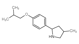(9CI)-4-甲基-2-[4-(2-甲基丙氧基)苯基]-吡咯烷结构式