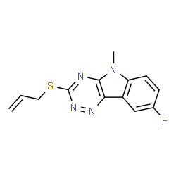 5H-1,2,4-Triazino[5,6-b]indole,8-fluoro-5-methyl-3-(2-propenylthio)-(9CI) picture