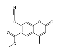 7-cyanato-4-methyl-2-oxo-2H-chromene-6-carboxylic acid methyl ester结构式