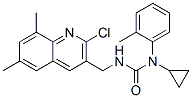 Urea, N-[(2-chloro-6,8-dimethyl-3-quinolinyl)methyl]-N-cyclopropyl-N-(2-methylphenyl)- (9CI) structure