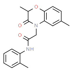 4H-1,4-Benzoxazine-4-acetamide,2,3-dihydro-2,6-dimethyl-N-(2-methylphenyl)-3-oxo-(9CI)结构式