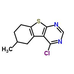 4-CHLORO-6-METHYL-5,6,7,8-TETRAHYDROBENZO[4,5]THIENO[2,3-D]PYRIMIDINE结构式