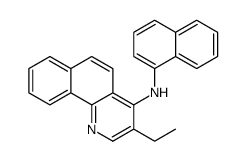 3-ethyl-N-naphthalen-1-ylbenzo[h]quinolin-4-amine结构式