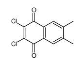 2,3-dichloro-6,7-dimethylnaphthalene-1,4-dione结构式