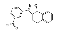 3-(3-nitrophenyl)-3a,4,5,9b-tetrahydrobenzo[g][1,2]benzoxazole结构式