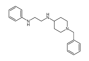 N-(1-benzylpiperidin-4-yl)-N'-phenylethane-1,2-diamine结构式