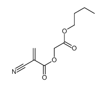 (2-butoxy-2-oxoethyl) 2-cyanoprop-2-enoate结构式