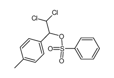 Benzenesulfonic acid 2,2-dichloro-1-p-tolyl-ethyl ester Structure