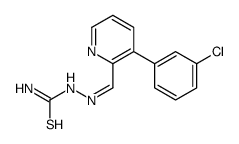 [[3-(3-chlorophenyl)pyridin-2-yl]methylideneamino]thiourea结构式