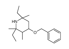 2,6-diethyl-2,3,6-trimethyl-4-phenylmethoxypiperidine结构式