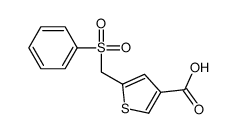 5-(benzenesulfonylmethyl)thiophene-3-carboxylic acid Structure