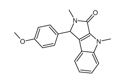 1-(4-Methoxy-phenyl)-2,4-dimethyl-1,4-dihydro-2H-pyrrolo[3,4-b]indol-3-one Structure