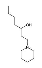 1-piperidin-1-yl-heptan-3-ol结构式