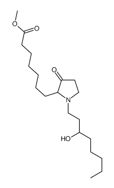 methyl 7-[1-(3-hydroxyoctyl)-3-oxopyrrolidin-2-yl]heptanoate结构式