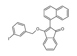 3-[(3-iodophenyl)methoxy]-2-naphthalen-1-ylinden-1-one Structure