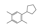 1-cyclopentyl-2,4,5-trimethylbenzene Structure