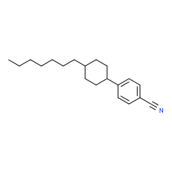 p-(4-Heptylcyclohexyl)benzonitrile structure