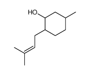 5-methyl-2-(3-methylbut-2-enyl)cyclohexan-1-ol Structure