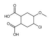 4-chloro-5-methoxycyclohexane-1,2-dicarboxylic acid Structure