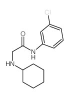 N-(3-chlorophenyl)-2-(cyclohexylamino)acetamide structure