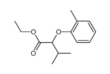 α-o-tolyloxy-isovaleric acid ethyl ester Structure