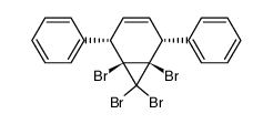 1,6,7,7-Tetrabrom-2,5-diphenylbicyclo[4.1.0]hepten-3结构式