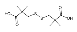 2,2,2',2'-tetramethyl-3,3'-dithiodipropionic acid Structure