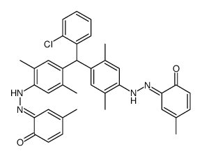 2,2'-[[(2-chlorophenyl)methylene]bis[(2,5-dimethyl-4,1-phenylene)azo]]bis[p-cresol]结构式