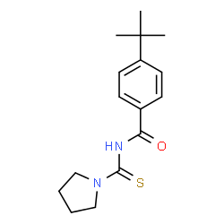 4-tert-butyl-N-(1-pyrrolidinylcarbonothioyl)benzamide Structure