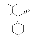 3-bromo-4-methyl-2-morpholinopentanenitrile Structure