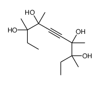 3,4,7,8-tetramethyldec-5-yne-3,4,7,8-tetrol结构式
