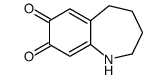2,3,4,5-tetrahydro-1H-1-benzazepine-7,8-dione结构式