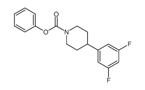 phenyl 4-(3,5-difluorophenyl)piperidine-1-carboxylate结构式