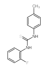 1-(2-fluorophenyl)-3-(4-methylphenyl)thiourea结构式