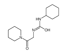 1-cyclohexyl-3-(2-oxo-2-piperidin-1-ylethyl)urea结构式