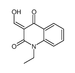 1-ethyl-3-(hydroxymethylidene)quinoline-2,4-dione结构式