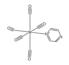 pentacarbonylpyrazinetungsten(0) Structure