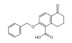 6-benzyloxy-1-oxo-1,2,3,4-tetrahydro-5-naphthoic acid Structure