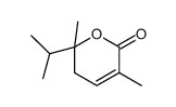 2,5-dimethyl-2-propan-2-yl-3H-pyran-6-one结构式