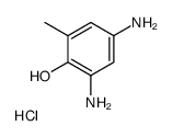 2,4-diamino-6-methylphenol hydrochloride structure