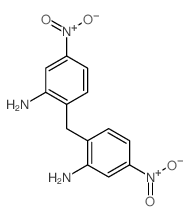 2-[(2-amino-4-nitro-phenyl)methyl]-5-nitro-aniline Structure