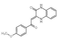 (z)-3,4-dihydro-3-(2-(4-methoxyphenyl)-2-oxoethylidene)quinoxalin-2(1h)-one Structure