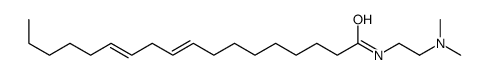 N-[2-(dimethylamino)ethyl]octadeca-9,12-dienamide结构式