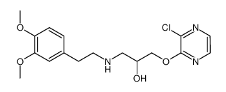 1-(3-Chlorpyrazin-2-yloxy)-3-<2-(3.4-dimethoxyphenyl)-ethylamino>-propan-2-ol Structure