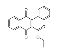 1,4-dioxo-3-phenyl-1,4-dihydro-[2]naphthoic acid ethyl ester Structure
