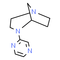 1,4-Diazabicyclo[3.2.1]octane,4-pyrazinyl-(9CI) structure