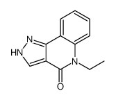 4H-Pyrazolo[4,3-c]quinolin-4-one,5-ethyl-1,5-dihydro-(9CI) Structure