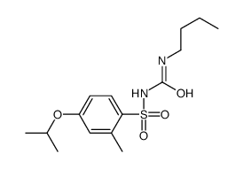 N-((Butylamino)carbonyl)-2-methyl-4-(1-methylethoxy)benzenesulfonamide结构式