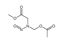 methyl 2-[acetyloxymethyl(nitroso)amino]acetate Structure